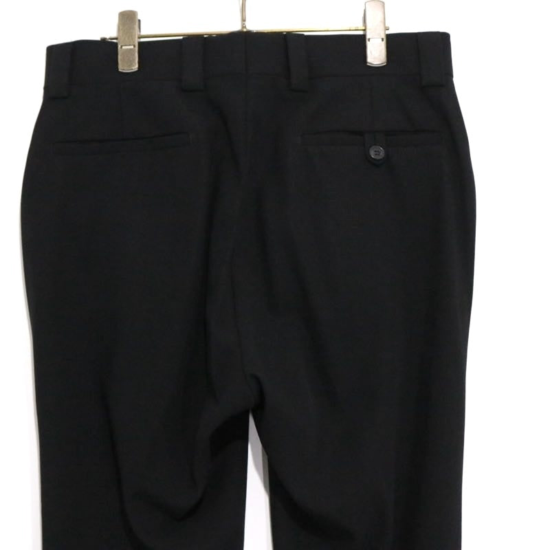 GUCCI 80s-90s Vintage | 2-Tuck Tapered Slacks "Black" (Size 46)