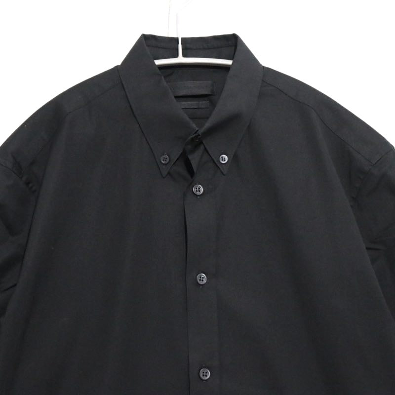 ALEXANDER MCQUEEN 13SS | S/S Button Down Shirt "Back Strap Detail" (Black)