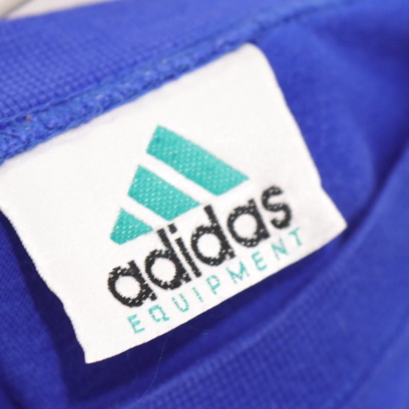 adidas 90s | EQUIPMENT Logo Print S/S Tee "Blue" (MADE IN MEXICO)
