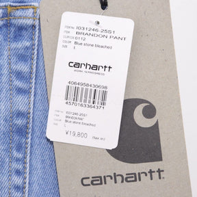 Carhartt WIP | Brandon Pant Loose Straight Denim "Blue Stone Bleached" (I031246)
