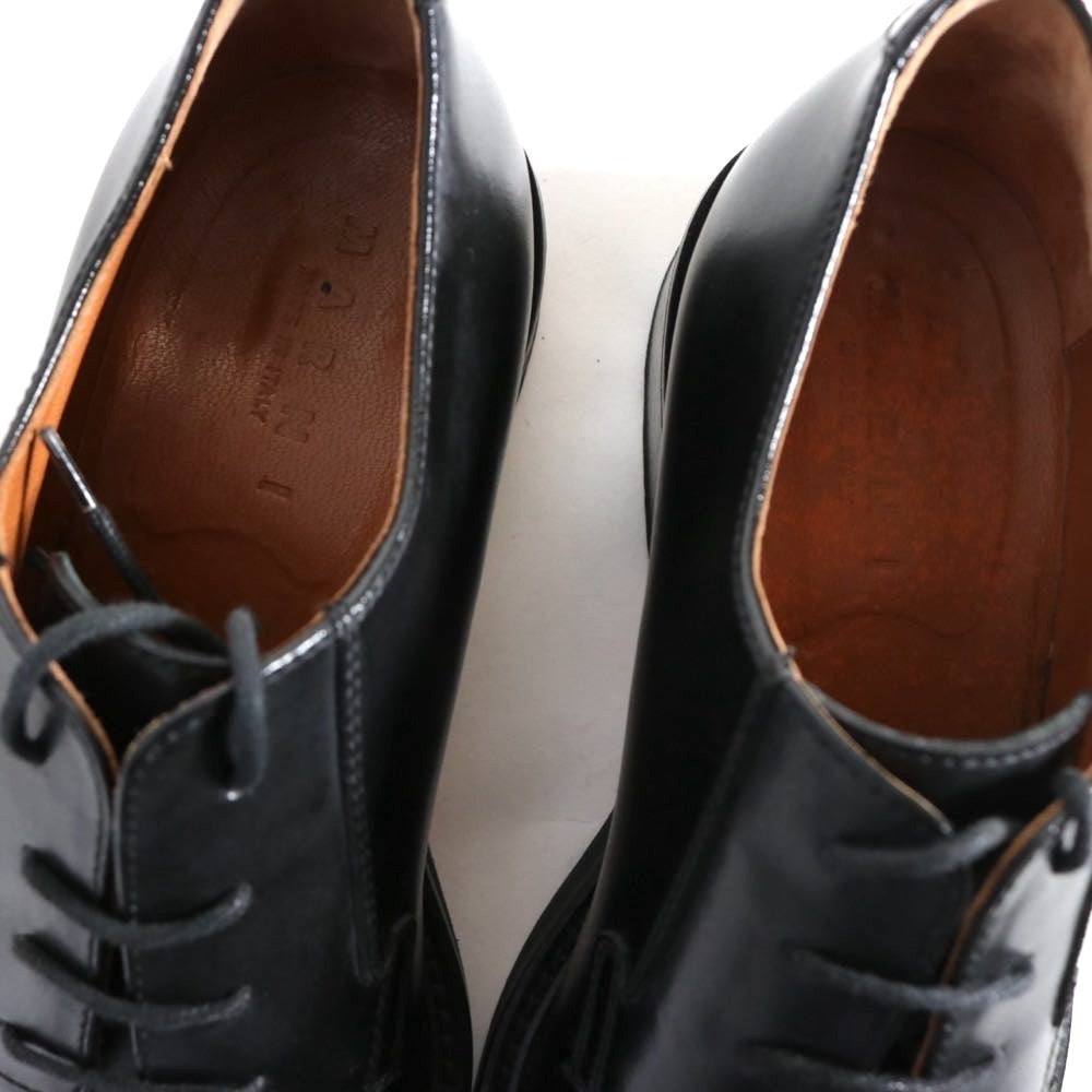 MARNI | Derby Calfskin Leather Shoes "Black"(M24WQ0006)