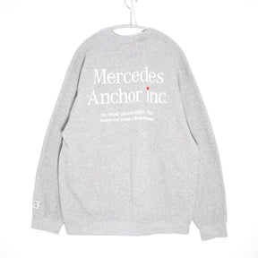 Mercedes Anchor Inc. | Crewneck Sweatshirt "Grey / White Print"