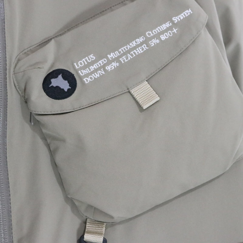 CMF OUTDOOR GARMENT 22AW | Lotus Down L7 Jacket "Beige" (CMF2202-J03C)
