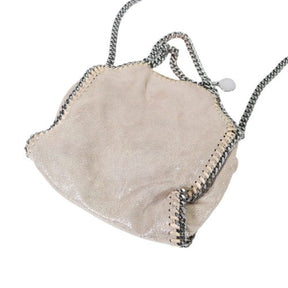 STELLA McCARTNEY 16AW | Falabella Tiny Tote "Metallic Crack Beige" (391698)