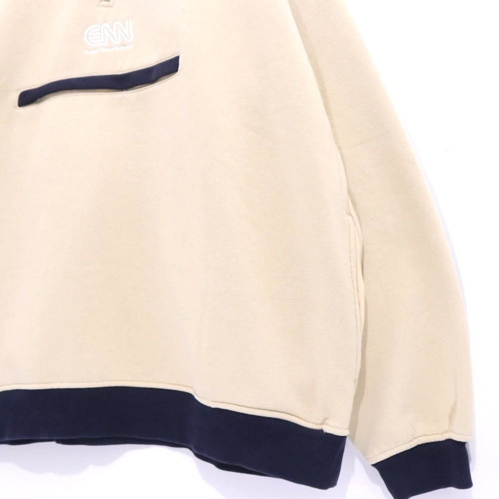 Evisen Skateboards | Logo Half-Zip Sweatshirt "Beige"