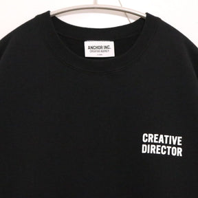 Anchor Inc. 25SS | Crewneck Sweatshirt "Black / Back Print"