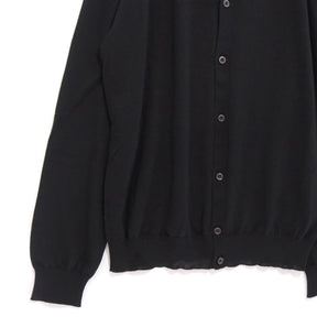 PRADA 24SS | High-Gauge Wool V-Neck Cardigan "Black" (DNA959 S221 128D)