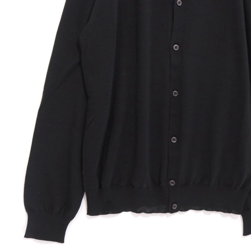 PRADA 24SS | High-Gauge Wool V-Neck Cardigan "Black" (DNA959 S221 128D)