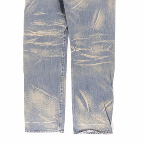 SWAGGER | Damage Denim Pants "Indian & Dollar" Embroidery (SWGPTS-271)