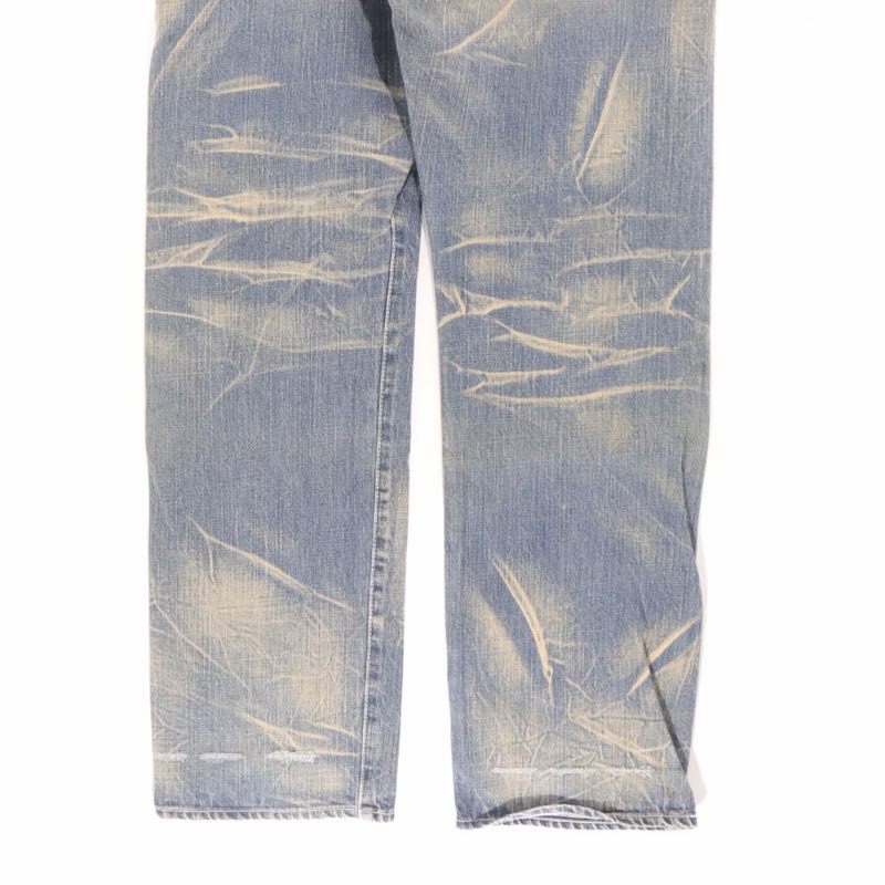 SWAGGER | Damage Denim Pants "Indian & Dollar" Embroidery (SWGPTS-271)