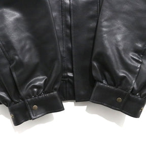 Discoat 23AW | Vintage PU Leather Jacket "Black" (DPZ2032107A0003)