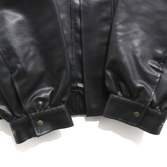 Discoat 23AW | Vintage PU Leather Jacket "Black" (DPZ2032107A0003)