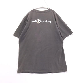 ZION ROOTSWEAR 2002 | BOB MARLEY "Soccer" Printed T-Shirt Made in USA "Gray"