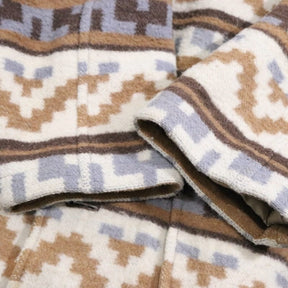 WAGE SCALE | Native Pattern Insulated Wool Jacket "Brown/Multi"