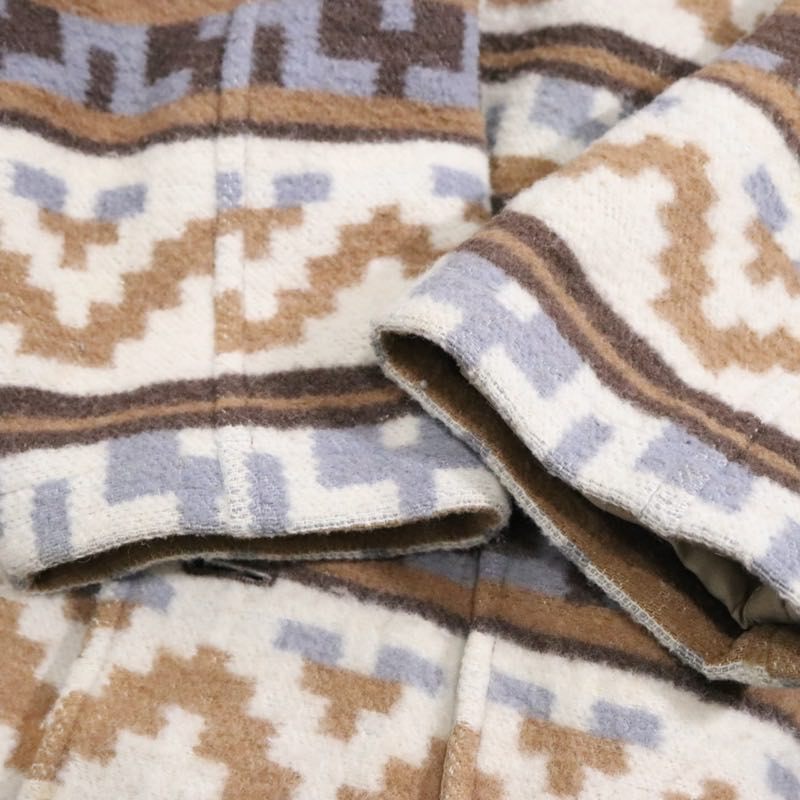 WAGE SCALE | Native Pattern Insulated Wool Jacket "Brown/Multi"