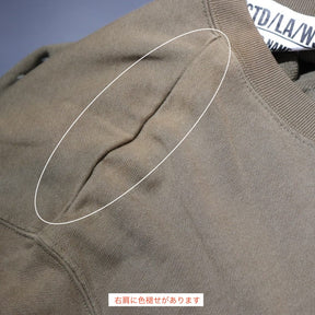 NEXUSVII. | Logo Print Sweat "Khaki" (MWA-NCO-COC)