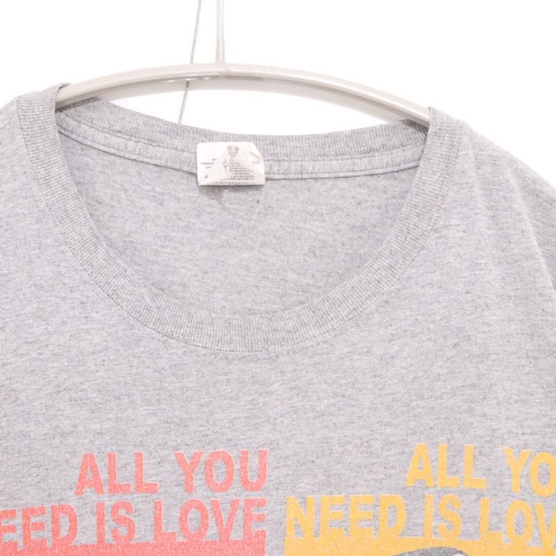 00s Vintage "The Beatles x Star Wars" | Mashup Parody Graphic T-Shirt "Grey"
