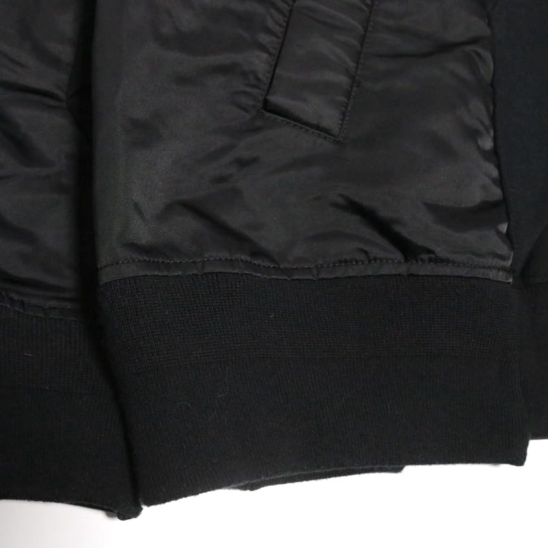 sacai 21SS | x Hank Willis Thomas Patchwork Sweat "Black" (21-02499M)