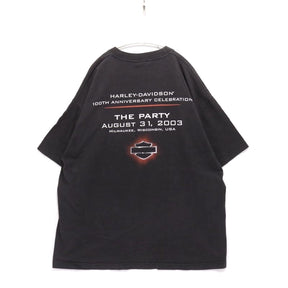 Harley-Davidson 00s | 100th Anniversary "083103 / The Party" T-Shirt "Black"