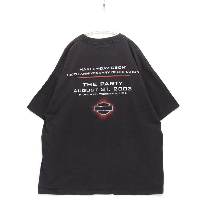 Harley-Davidson 00s | 100th Anniversary "083103 / The Party" T-Shirt "Black"
