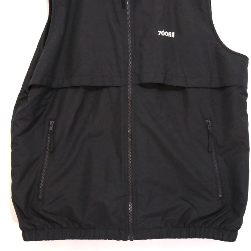 700fill | PORT AUTHORITY Reversible Vest "Black / Fleece & Nylon"
