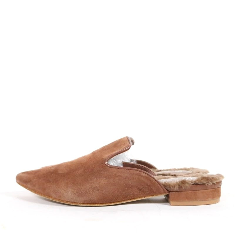 ABOVE AND BEYOND | Fur-Lined Mulle Slipp-on "Brown" (735000)
