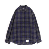 WTAPS 25AW | Check Shirt "Blue×Gray" (252TQDT-SHM03)