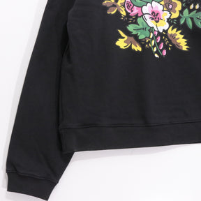 KENZO 22AW | BOKANA Flower Print Crewneck Sweatshirt "Black" (FC65SW045CMI)