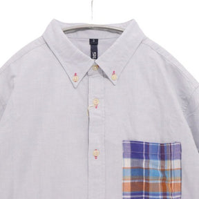 SILAS × JUN WATANABE | Oxford B.D. Shirt "Check Pocket" (Half Sleeve)