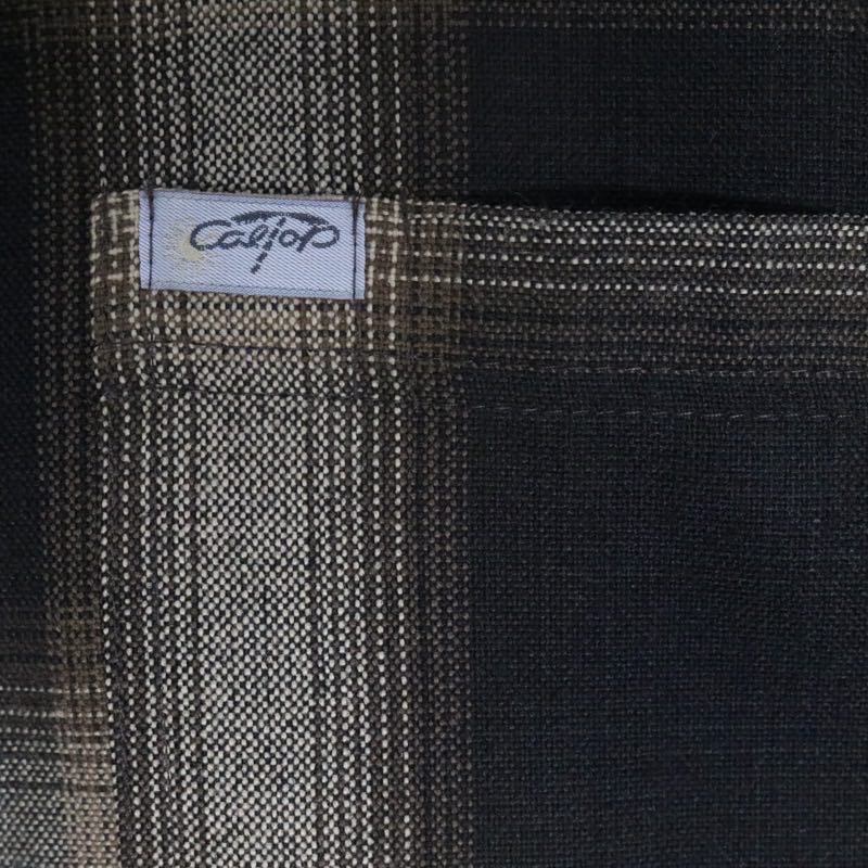 CATTLE-TOP | Ombre Check Shirt "Black/Brown" (USA Made)