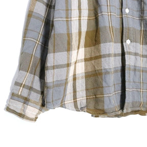 THE NORTH FACE PURPLE LABEL 2025AW | Flannel Plaid Field Shirt "Khaki/Asphalt Gray" (N25FG097)