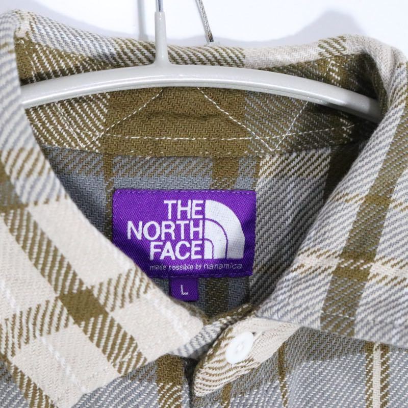 THE NORTH FACE PURPLE LABEL 2025AW | Flannel Plaid Field Shirt "Khaki/Asphalt Gray" (N25FG097)