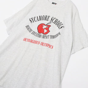 90s USA製 SCREEN STARS BEST XL メンズ 半袖Tシャツ SYCAMORE SCHOOLS