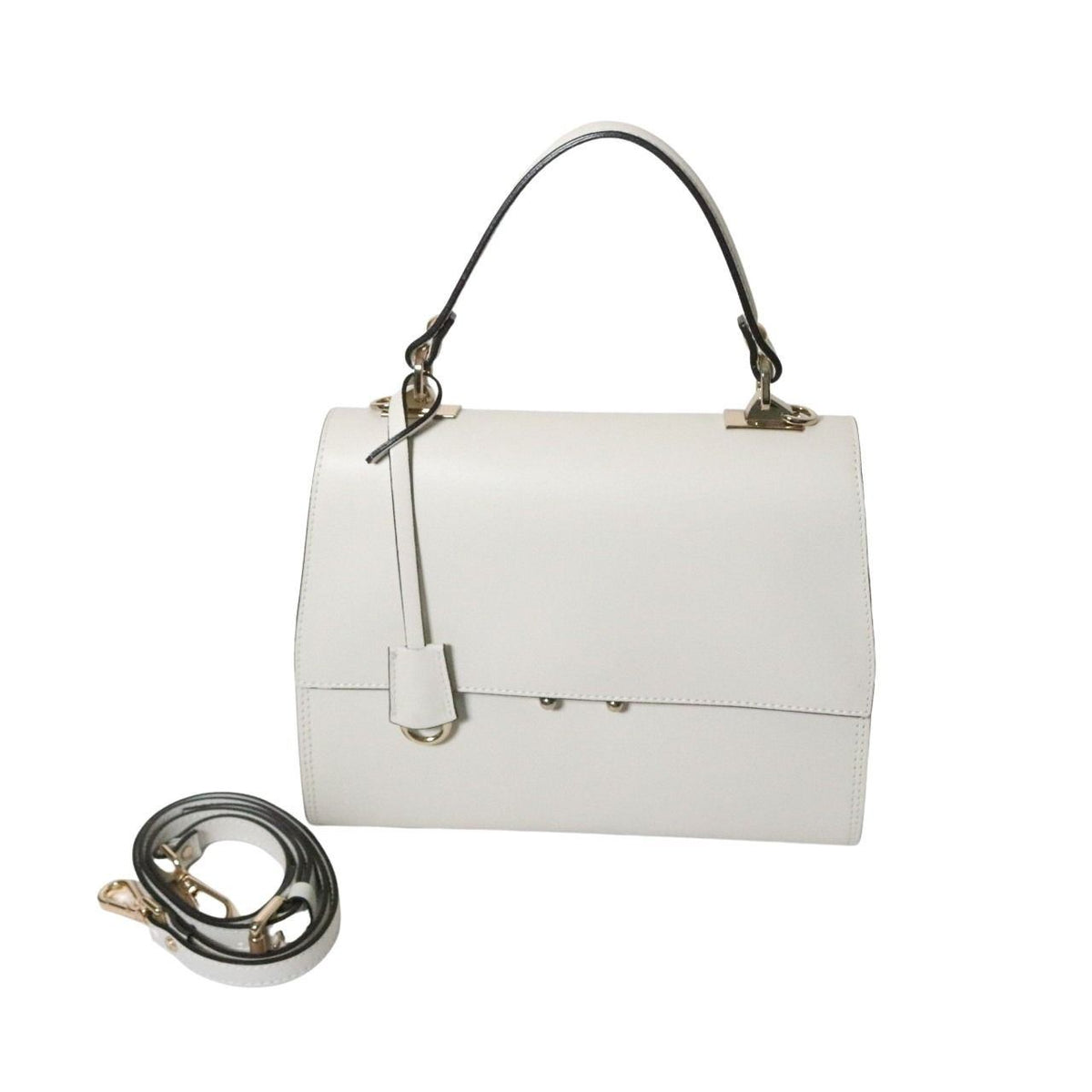 GIANNI NOTARO(ジャンニ ノターロ) Carol J. フラップ 2WAY レザーハンドバッグ