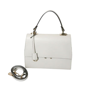 GIANNI NOTARO(ジャンニ ノターロ) Carol J. フラップ 2WAY レザーハンドバッグ