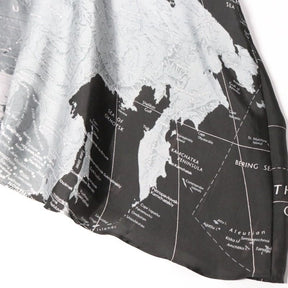 sacai 20SS | World Map Print Blouse "Black" (20-04987)