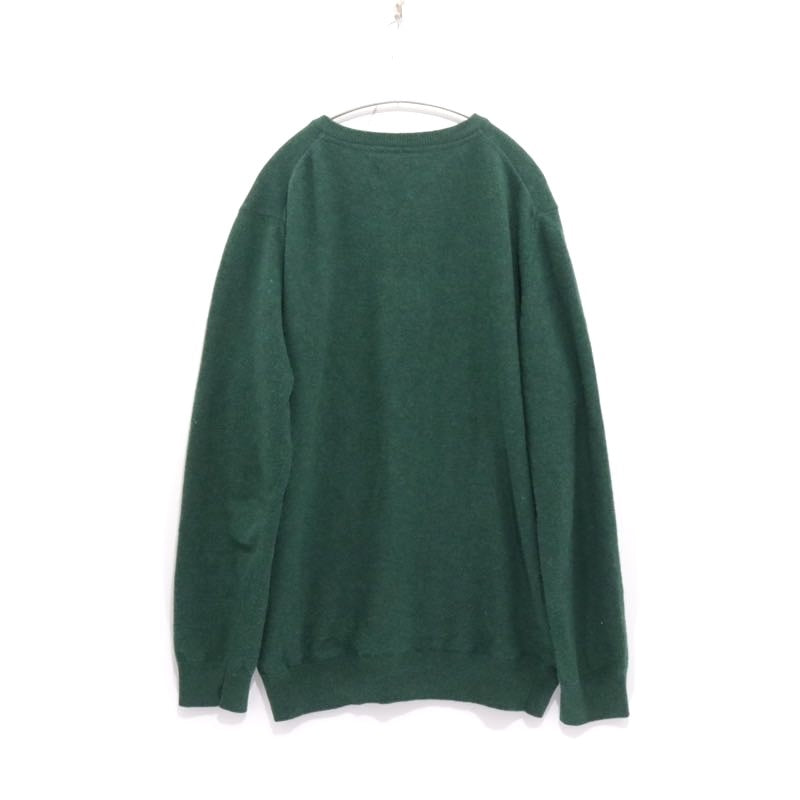 Barbour 18AW | Essential V-Neck Lambswool Jumper "Forest Green" (MKN1177GN78)