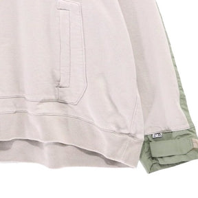 CMF OUTDOOR GARMENT 21SS | Mixed Material Sweat Hoodie "Beige" (CMF2101-J10J)