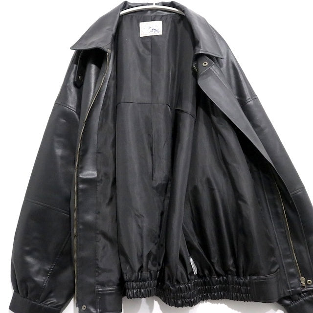 Discoat 23AW | Vintage PU Leather Jacket "Black" (DPZ2032107A0003)