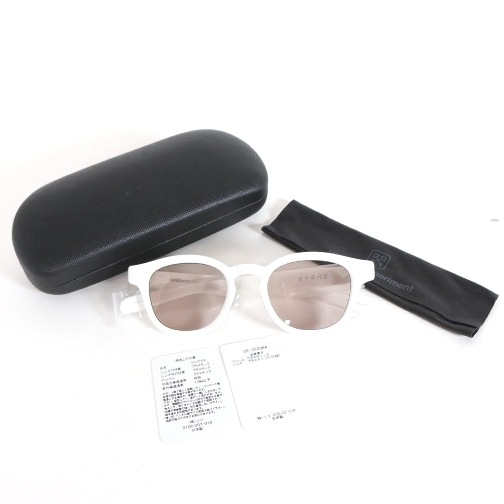 uniform experiment 26AW | BOSTON SUNGLASSES "White" (UE-262064)