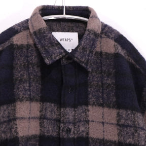 WTAPS 25AW | TXT 02 / LS / WONY. TWEED. TEXTILE "Gray / Navy" (252TQDT-SHM04)