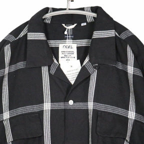 nanamica 25AW | Flannel PALAKA Check Shirt "Black/White" (S25FG016)