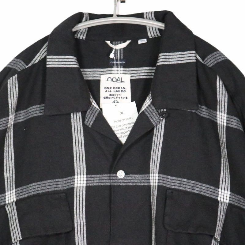 nanamica 25AW | Flannel PALAKA Check Shirt "Black/White" (S25FG016)