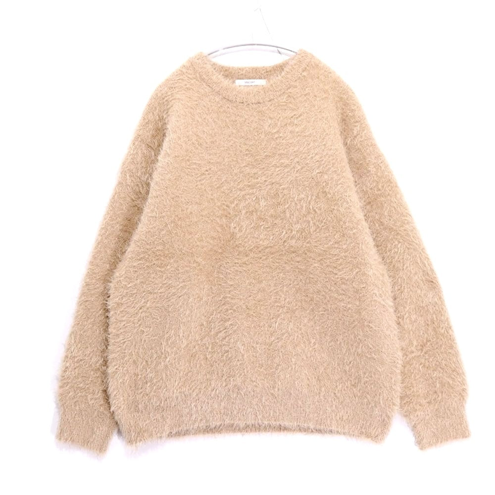 Discoat 23AW | Feather Yarn Knit Pullover "Beige" (DPZ2032305A0008)
