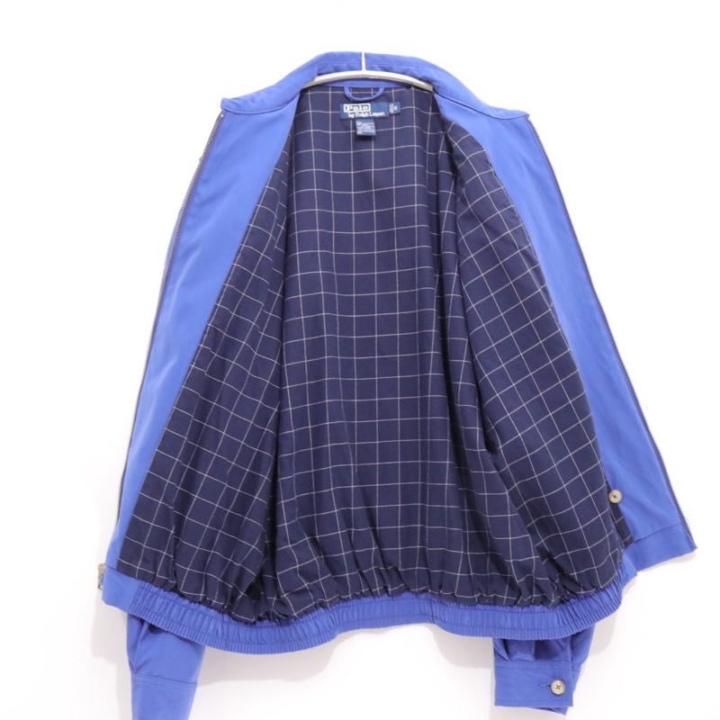 Polo by Ralph Lauren 90s | Polyester Swing Top Jacket "Blue"