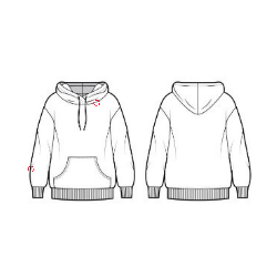 B/ | Zip Side Bonding Sweat Hoodie "Black"