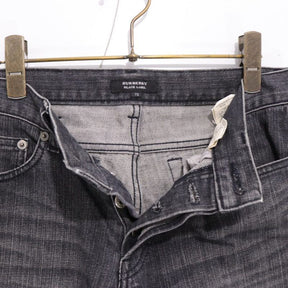 BURBERRY BLACK LABEL | Straight Denim Pants "Black" (BMS09-711-08)