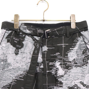 sacai 20SS | World Map Short Pants "Black" (20-02303M)