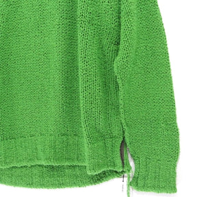sacai 23SS | Inside-Out Destroyed Cotton Knit Pullover "Green" (23-03015M)