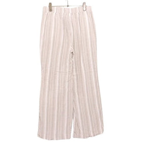BRIGGS | Wide Easy Pants "Grey Stripe/Linen Blend"